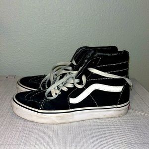 High top black vans